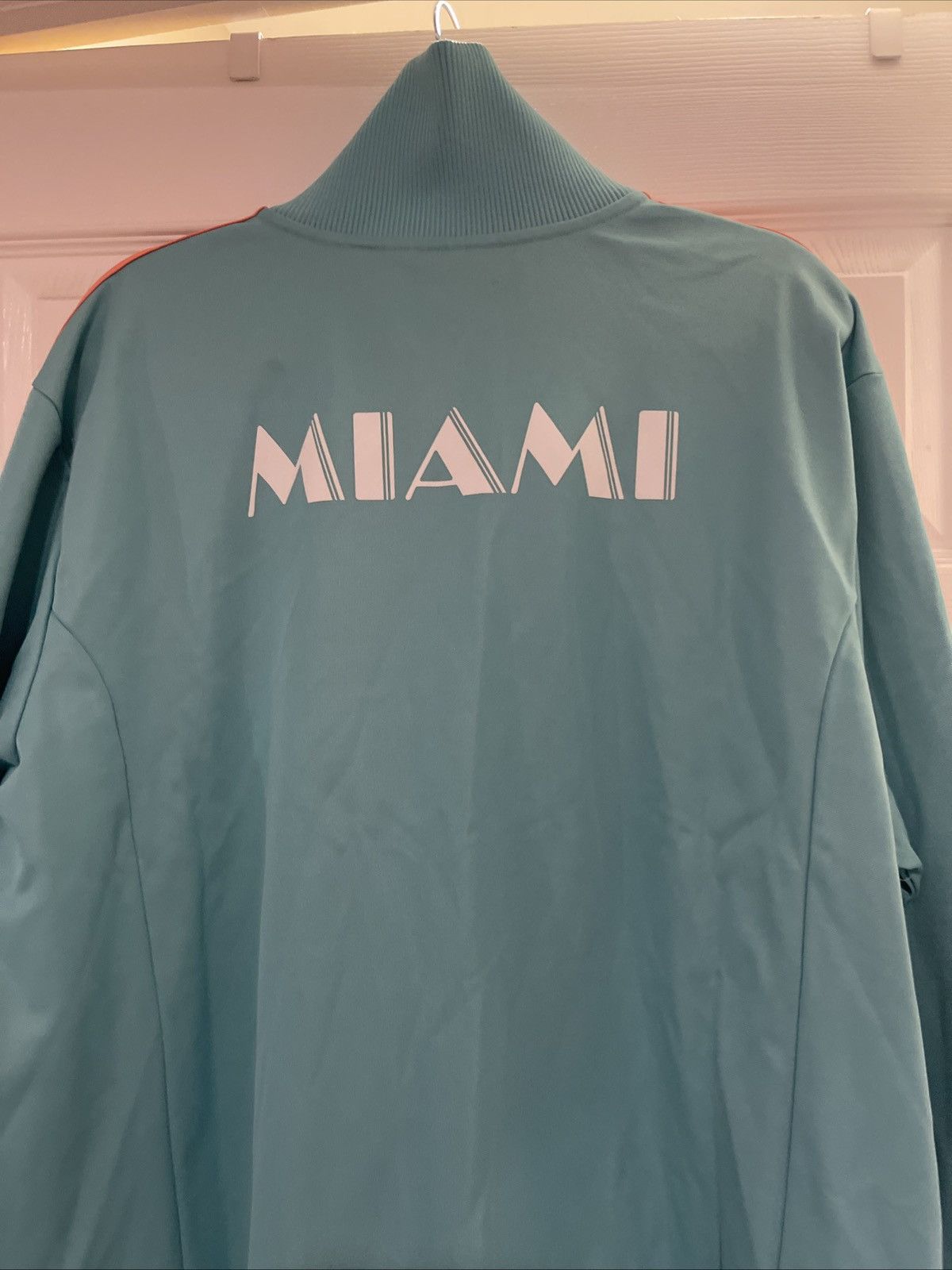 Adidas Adidas Inter Miami CF Soccer Track Jacket Aqua Orange XXL Size US XXL / EU 58 / 5 - 5 Thumbnail