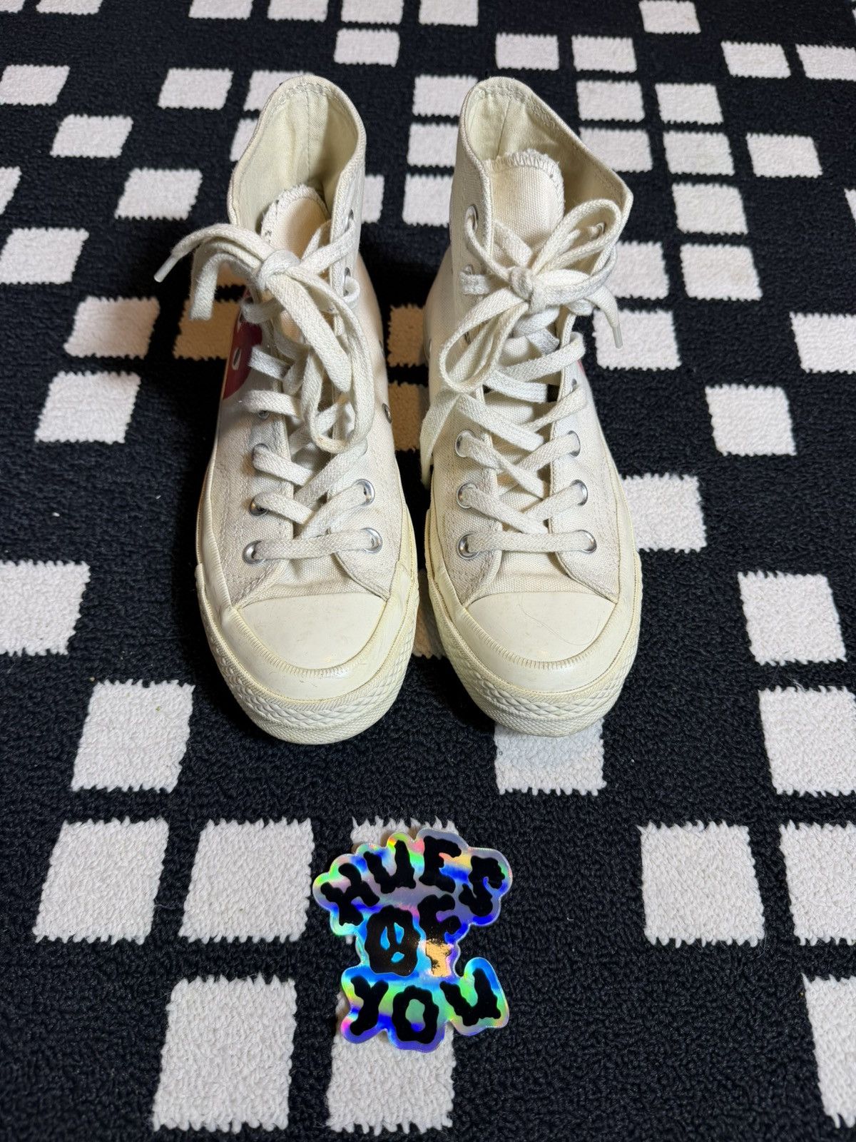 Comme des Garcons PLAY × Converse Creame CDG converse Size US 5 / EU 37 - 1 Thumbnail