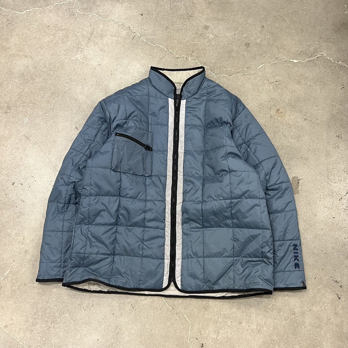 Nike × Vintage Y2k Nike puffer jacket swoosh embroidered tech vintage Size US XL / EU 56 / 4 - 1 Thumbnail