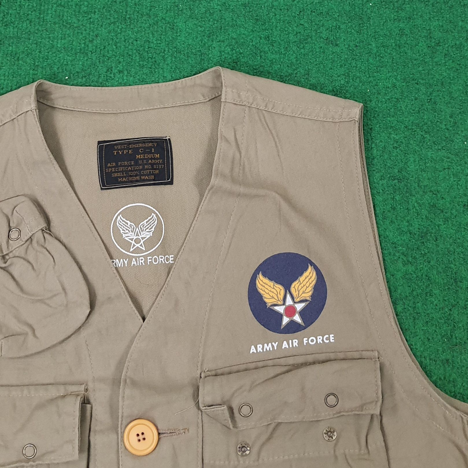 Vintage Vintage Army U.S Army Force American Vest C219N17 Size US M / EU 48-50 / 2 - 2 Thumbnail