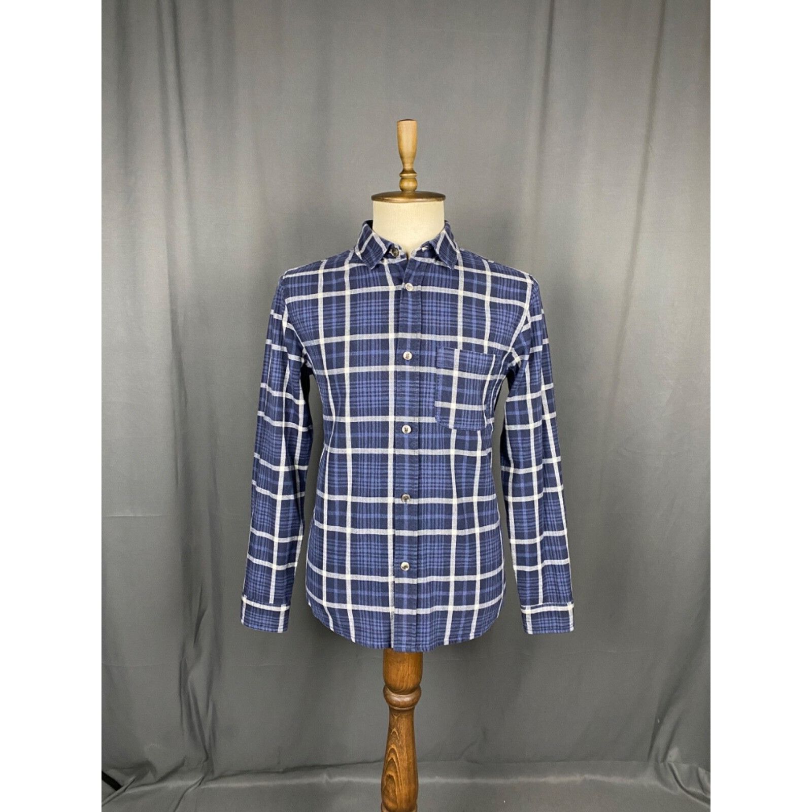A.P.C. MINT! A.P.C. Men's Blue Checked Overshirt Jacket Size M Size US M / EU 48-50 / 2 - 4 Thumbnail