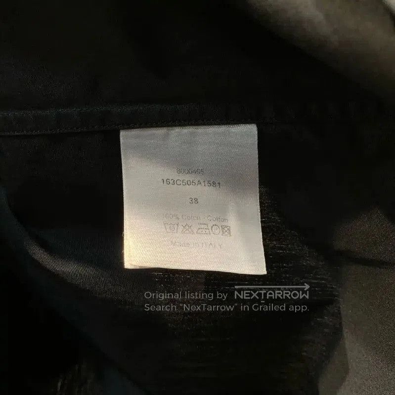 Dior Dior Black Cotton Long Sleeve Shirt . Size US M / EU 48-50 / 2 - 8 Thumbnail