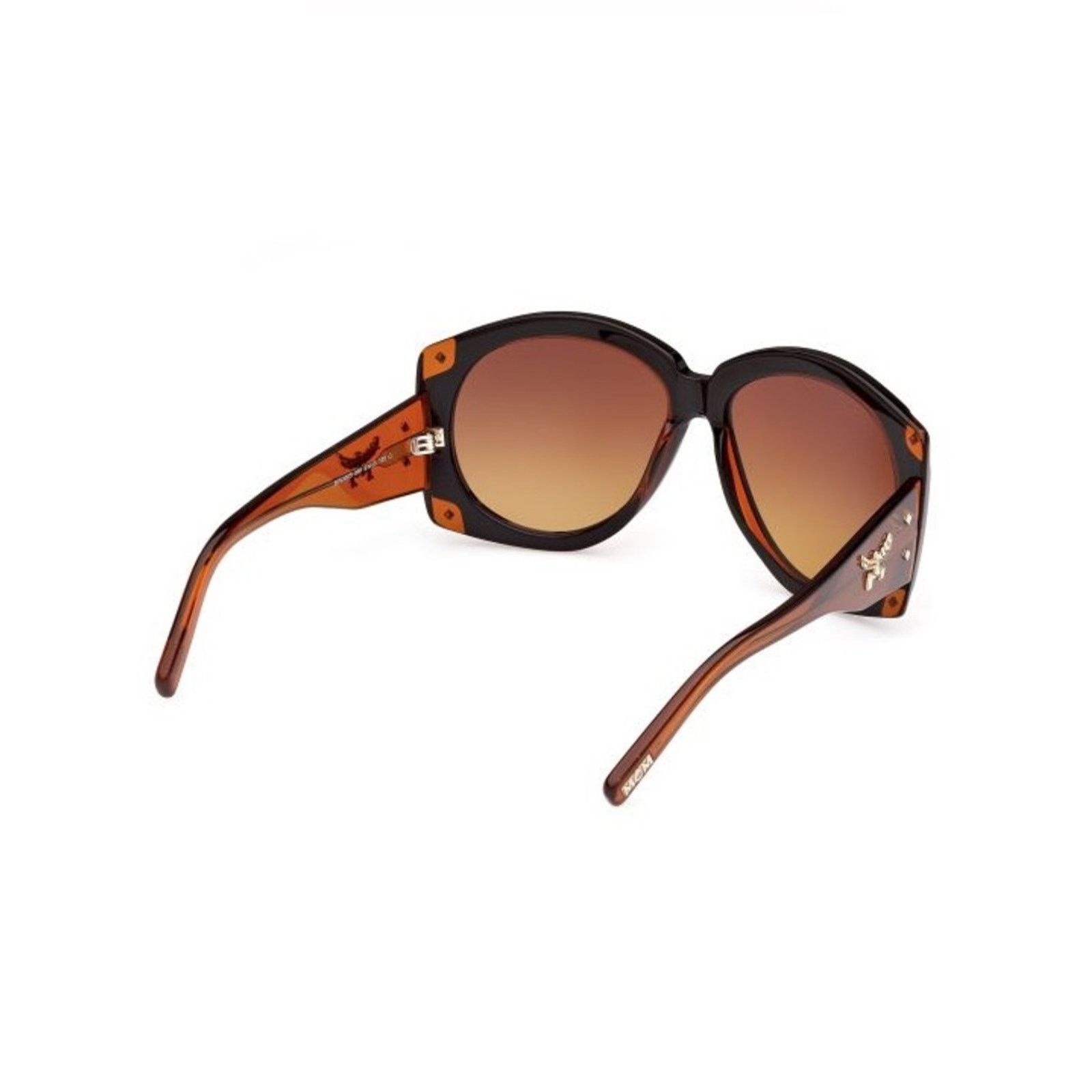 MCM New MCM Black and Brown Oversized Gradient Oval Sunglasses Size ONE SIZE - 6 Thumbnail