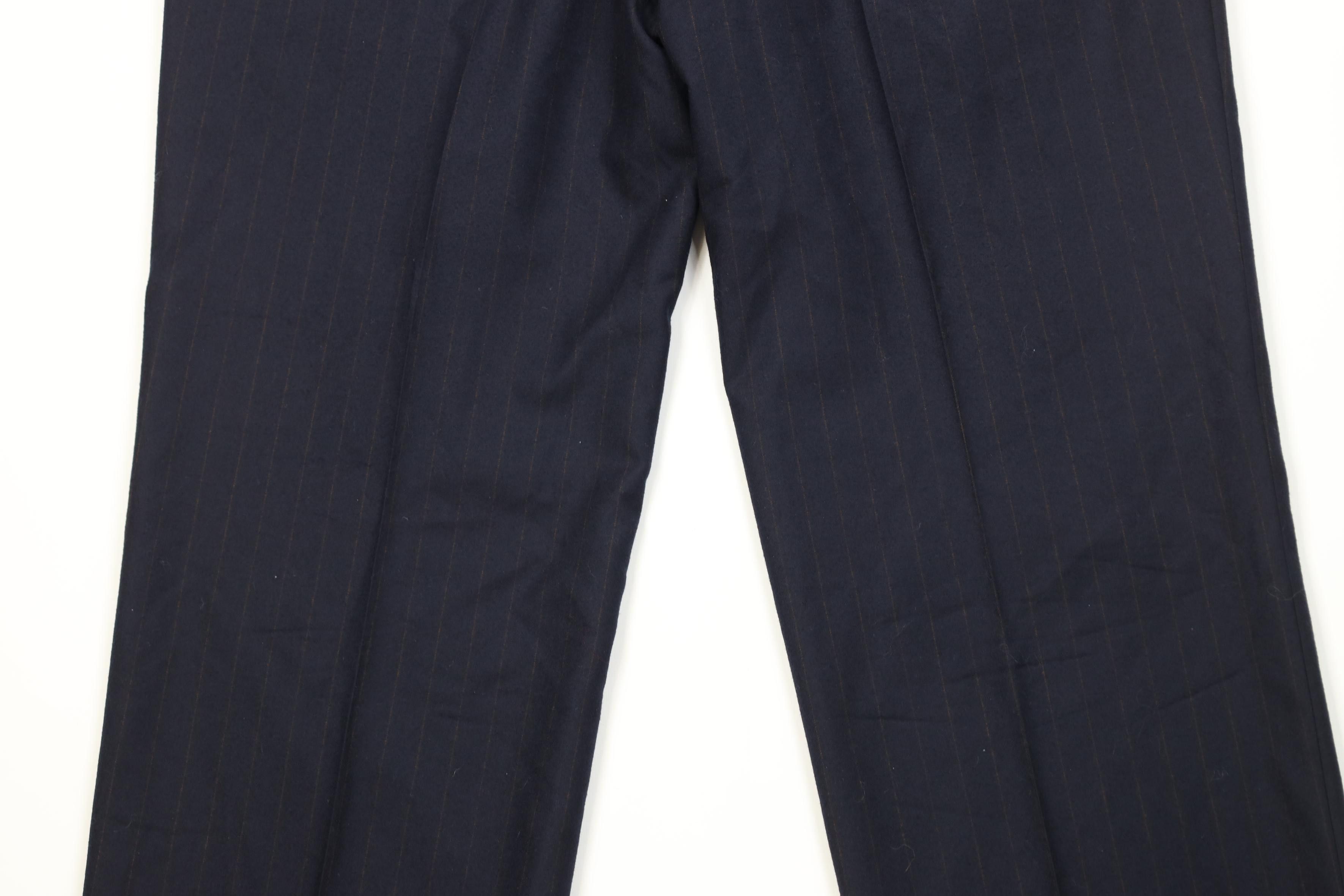 Vintage Vintage 90s Streetwear Knit Wide Leg Chino Pants Striped Size US 38 / EU 54 - 11 Thumbnail