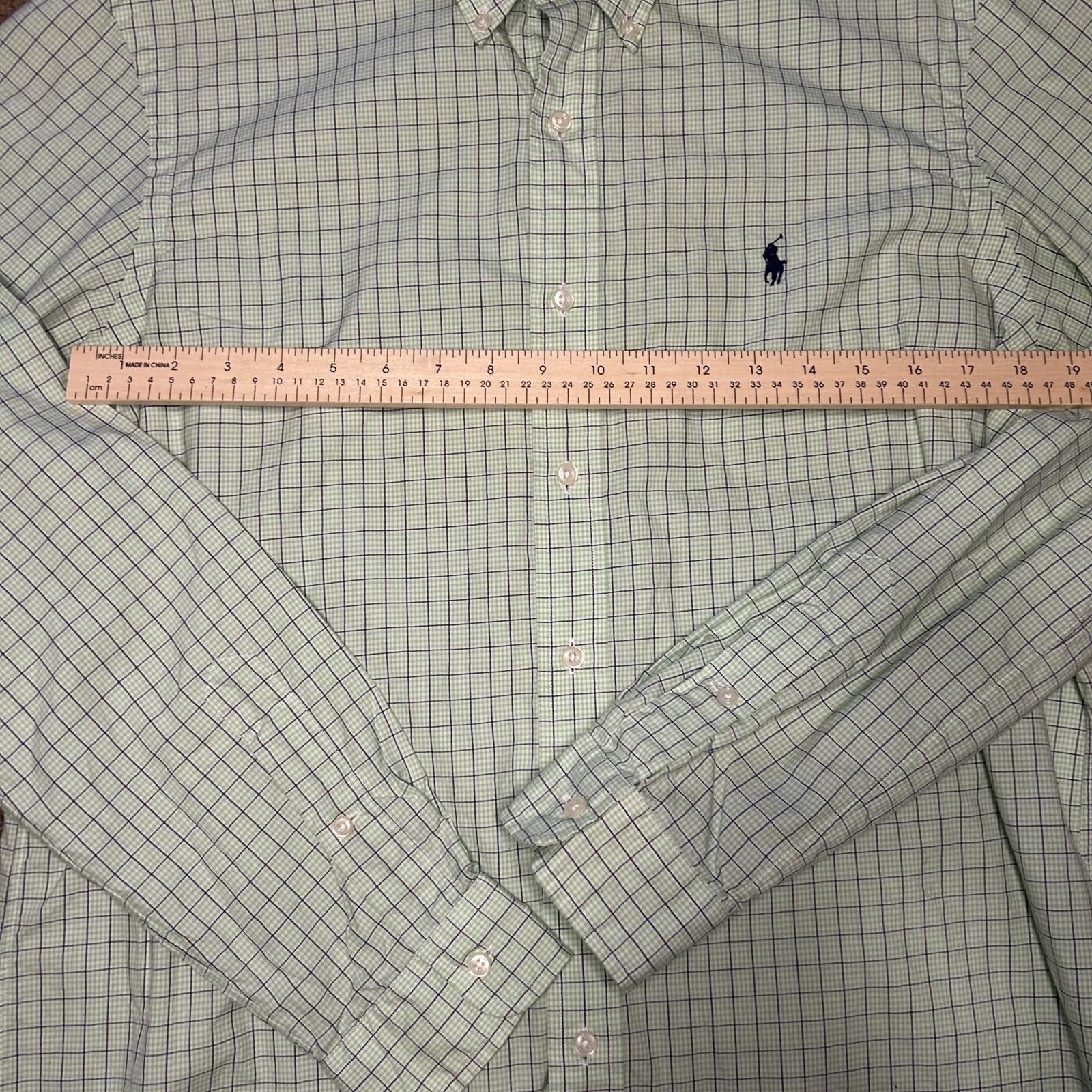 Polo Ralph Lauren Ralph Lauren Shirt Long Sleeve Polo Green Plaid Size Large Size US L / EU 52-54 / 3 - 7 Thumbnail