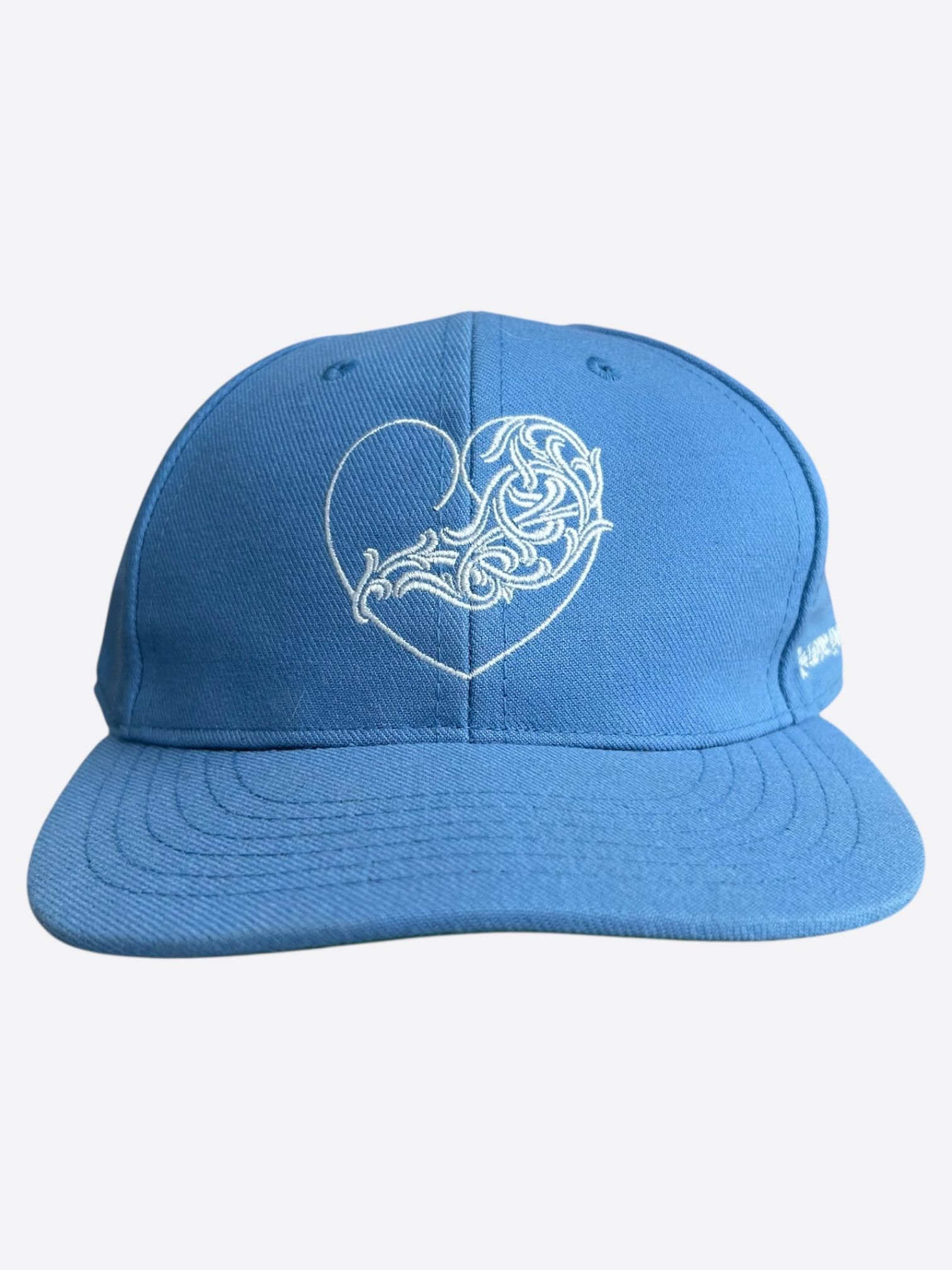 Chrome Hearts Chrome Hearts Blue & White Heart Logo Fitted Hat Size ONE SIZE - 1 Thumbnail