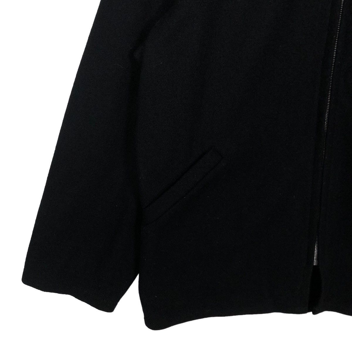 Vintage 🔥Iconic Black - 90’s Biker Wool Jacket Fidelity USA Size US L / EU 52-54 / 3 - 3 Thumbnail
