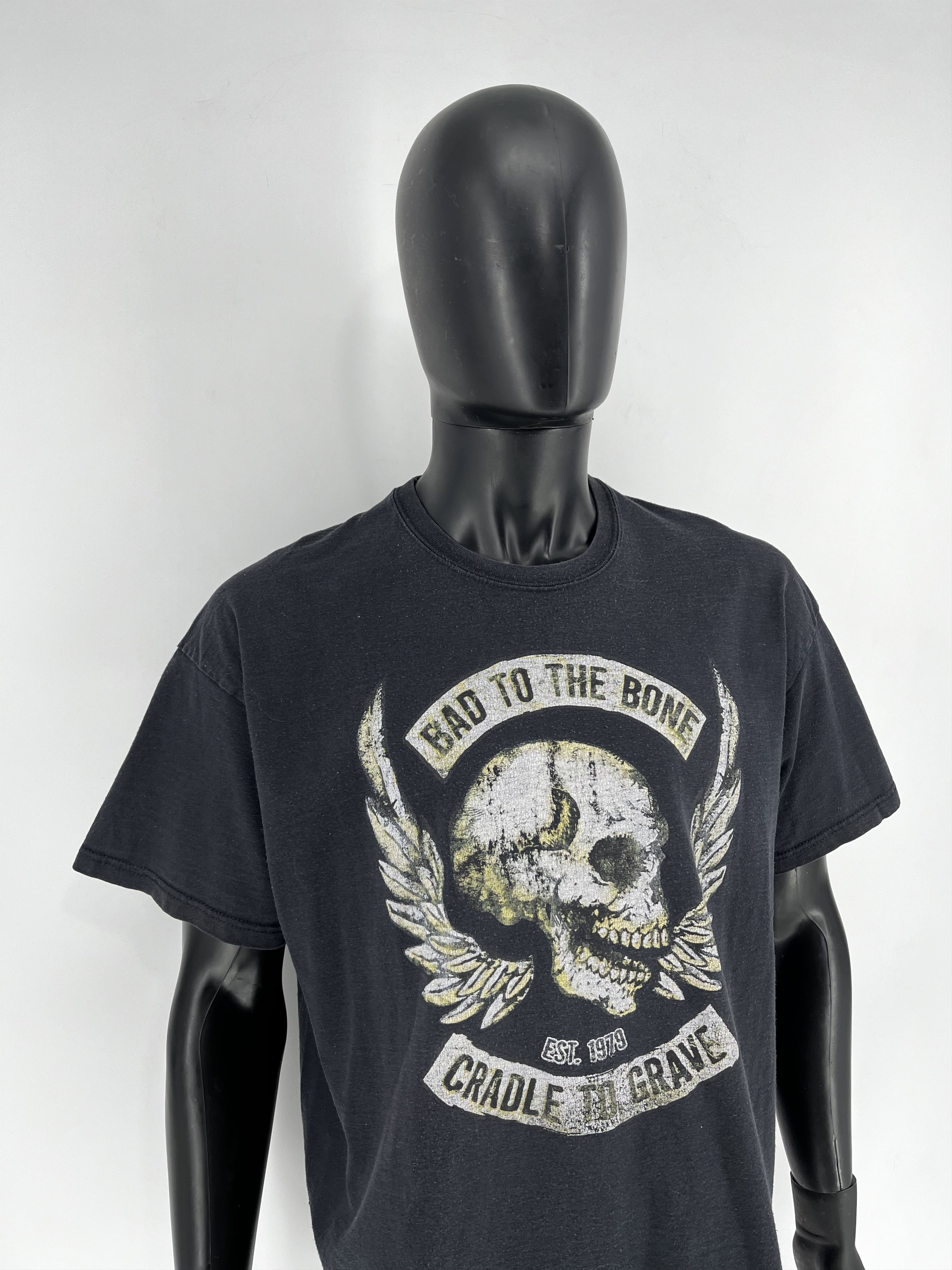 Band Tees Vintage Bad To The Bone cradle to grave Pirate Y2K T-Shirt Size US XXL / EU 58 / 5 - 4 Thumbnail