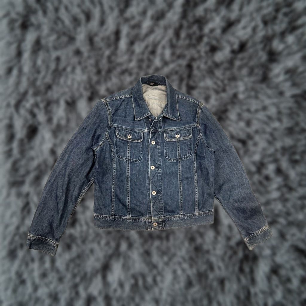 Diesel VINTAGE Diesel Gregg Denim Jacket L Men Blue 90s Y2K Style Pocket Button Armor? Size US L / EU 52-54 / 3 - 1 Thumbnail