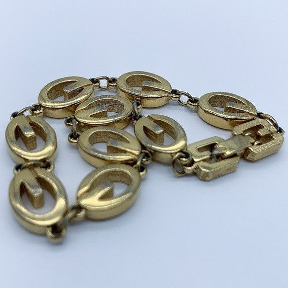 Givenchy GIVENCHY “G" Links Gold Plated Bracelet Size ONE SIZE - 6 Thumbnail