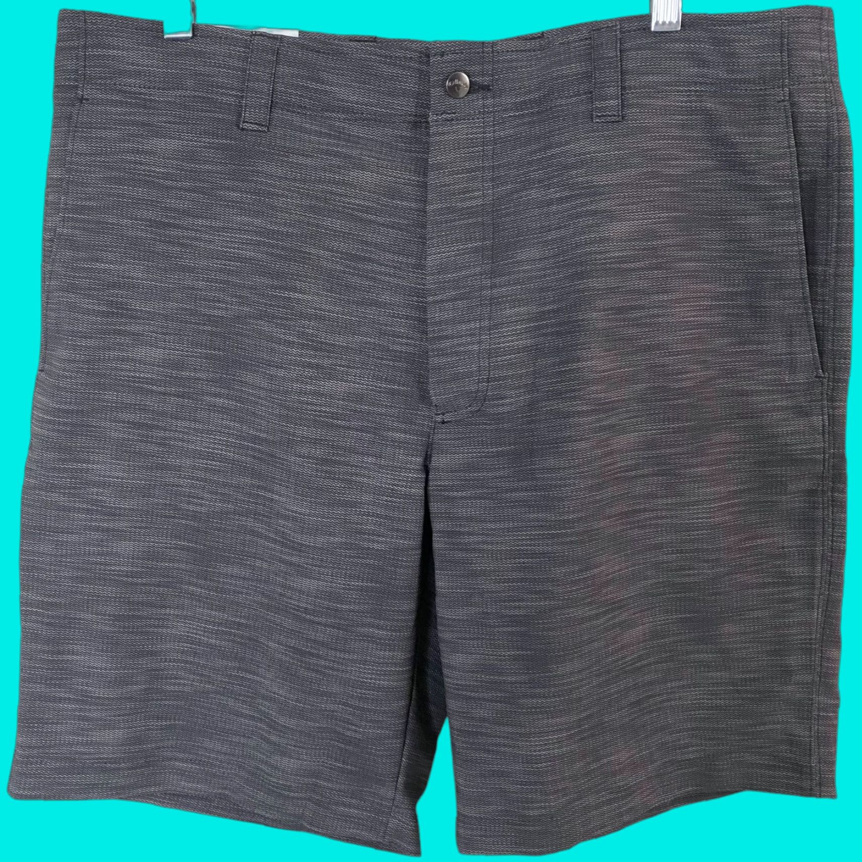 Callaway Callaway Stretch Performance Golf Short Gray Men's 36 Athletic Flat-Front New Simulated Flat Front Chino Pocket Logo 9" Inseam Size US 36 / EU 52 - 1 Thumbnail