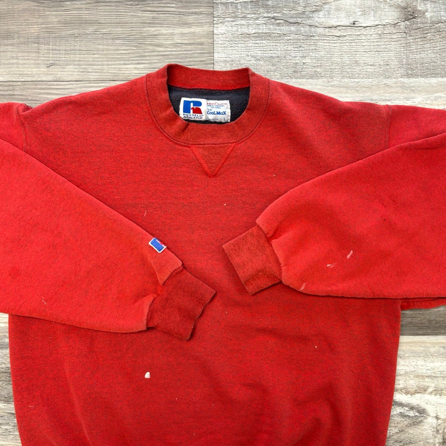 Russell Athletic VINTAGE Russell Athletic Red Mens L Sweatshirt Crewneck USA Size US L / EU 52-54 / 3 - 2 Thumbnail