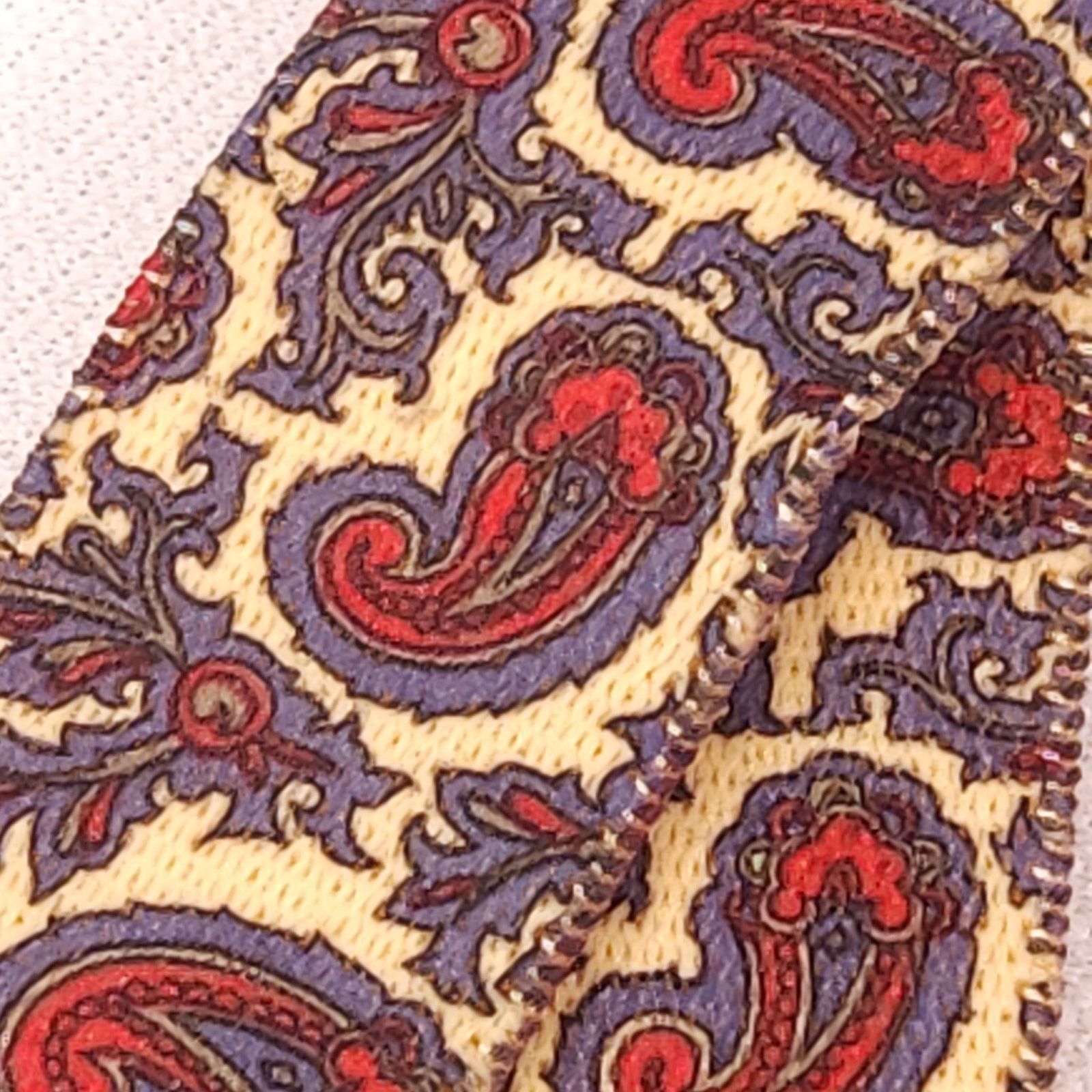Vintage Vintage Clip On Suspenders West Germany X Paisley Gold Red Size ONE SIZE - 5 Thumbnail