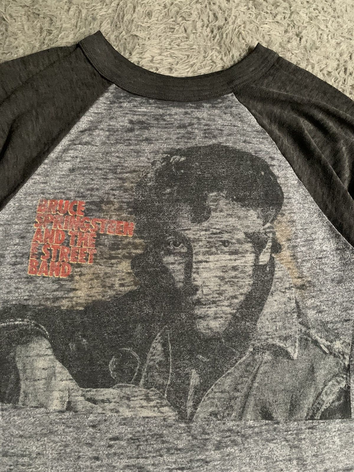 Band Tees Vintage 80s Bruce Springsteen Word Tour 84-85 Raglan Tee erd Size US M / EU 48-50 / 2 - 3 Thumbnail