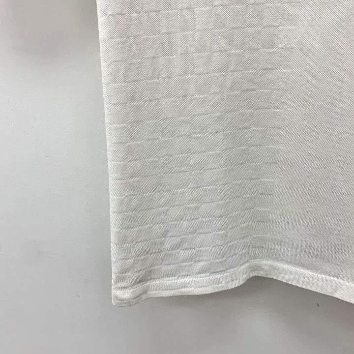 Louis Vuitton Louis Vuitton 2022 White Damier Cotton Polo Size US L / EU 52-54 / 3 - 4 Thumbnail