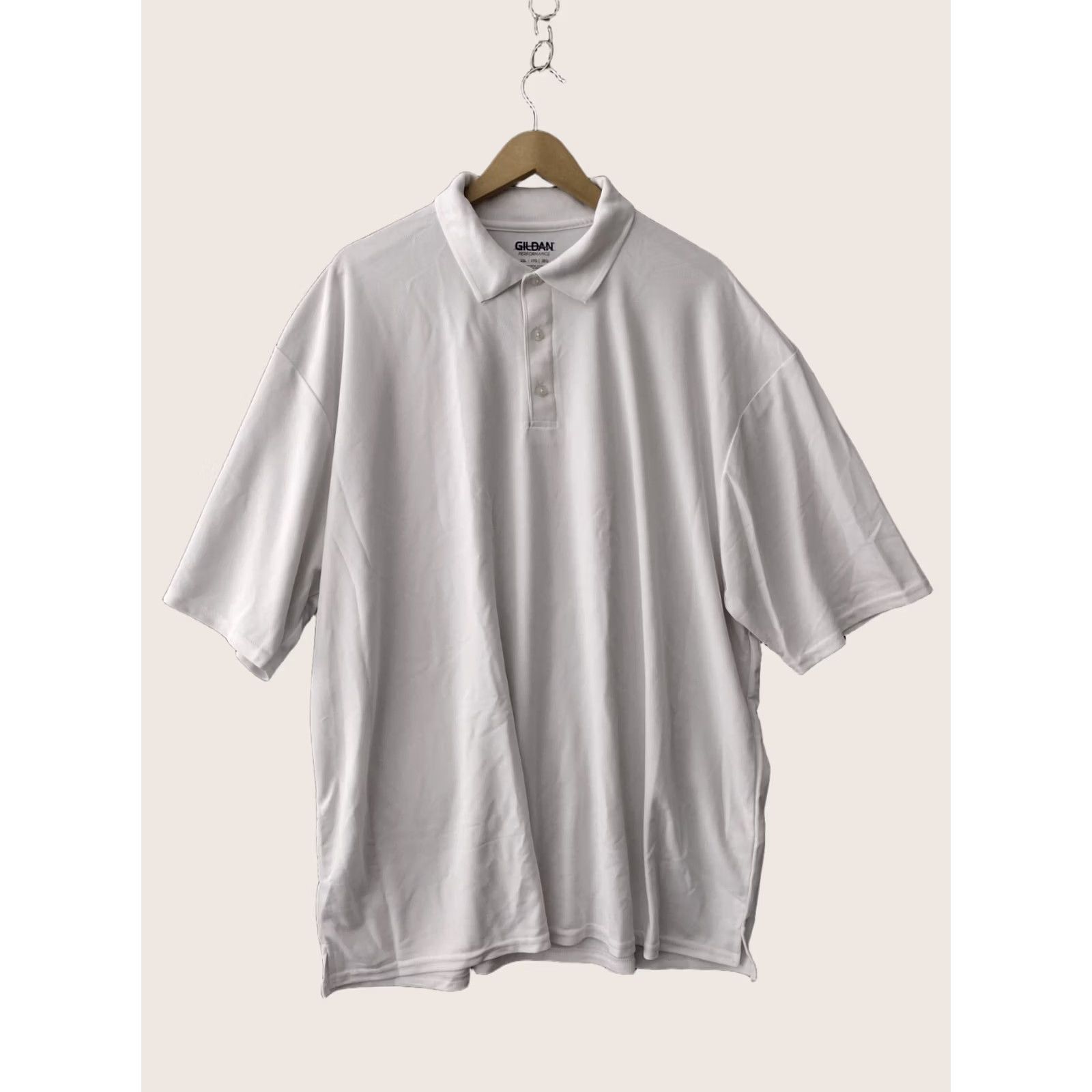 Gildan Gildan Ultra Blend Polo Shirt 3 Button Short Sleeve Men 3XL White Size US XXL / EU 58 / 5 - 1 Thumbnail