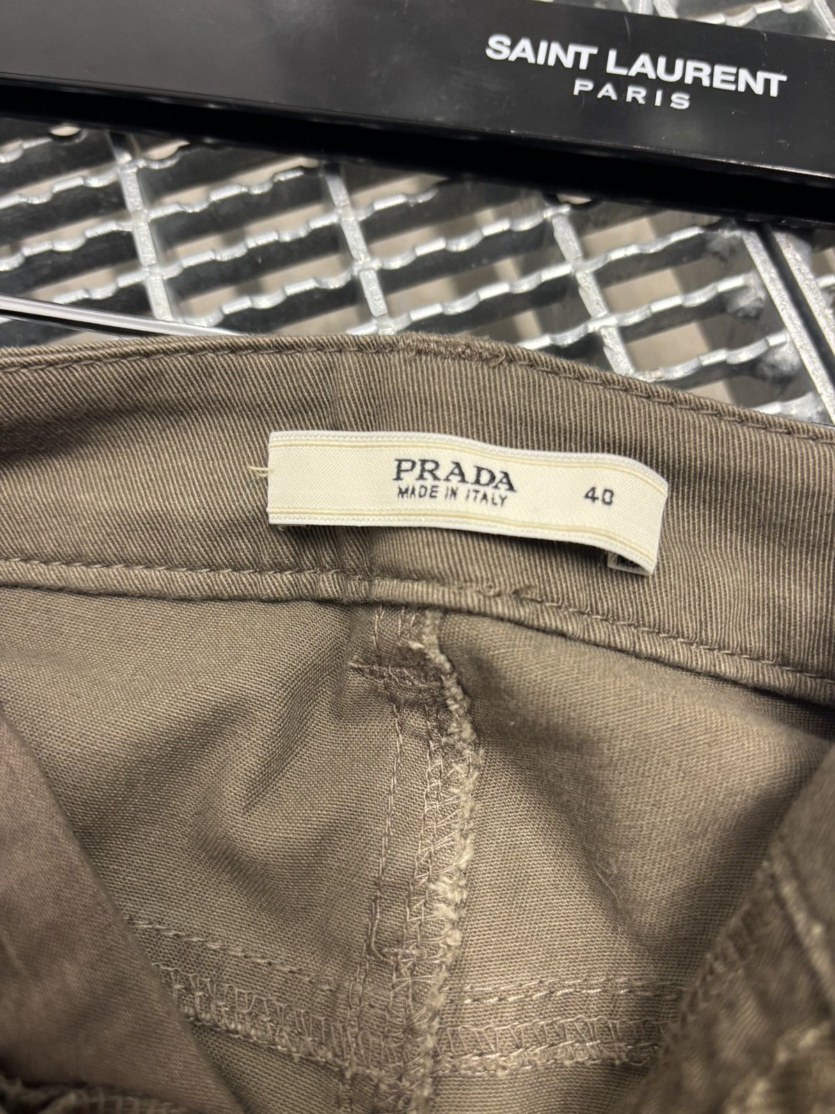 Prada Prada Stretch cotton trousers Size 27" / US 4 / IT 40 - 4 Thumbnail