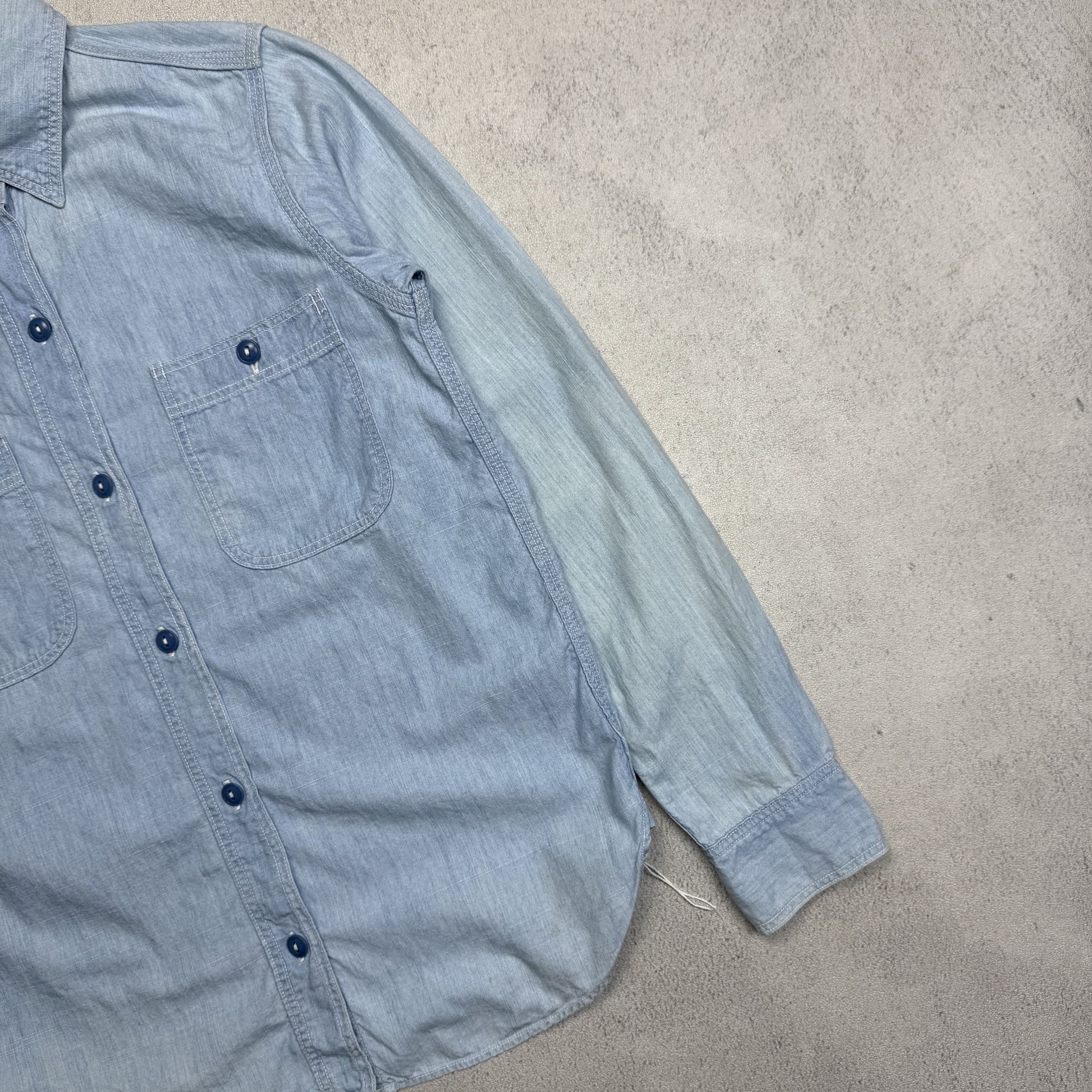 Orslow Orslow Chambray Shirt Size US S / EU 44-46 / 1 - 2 Thumbnail