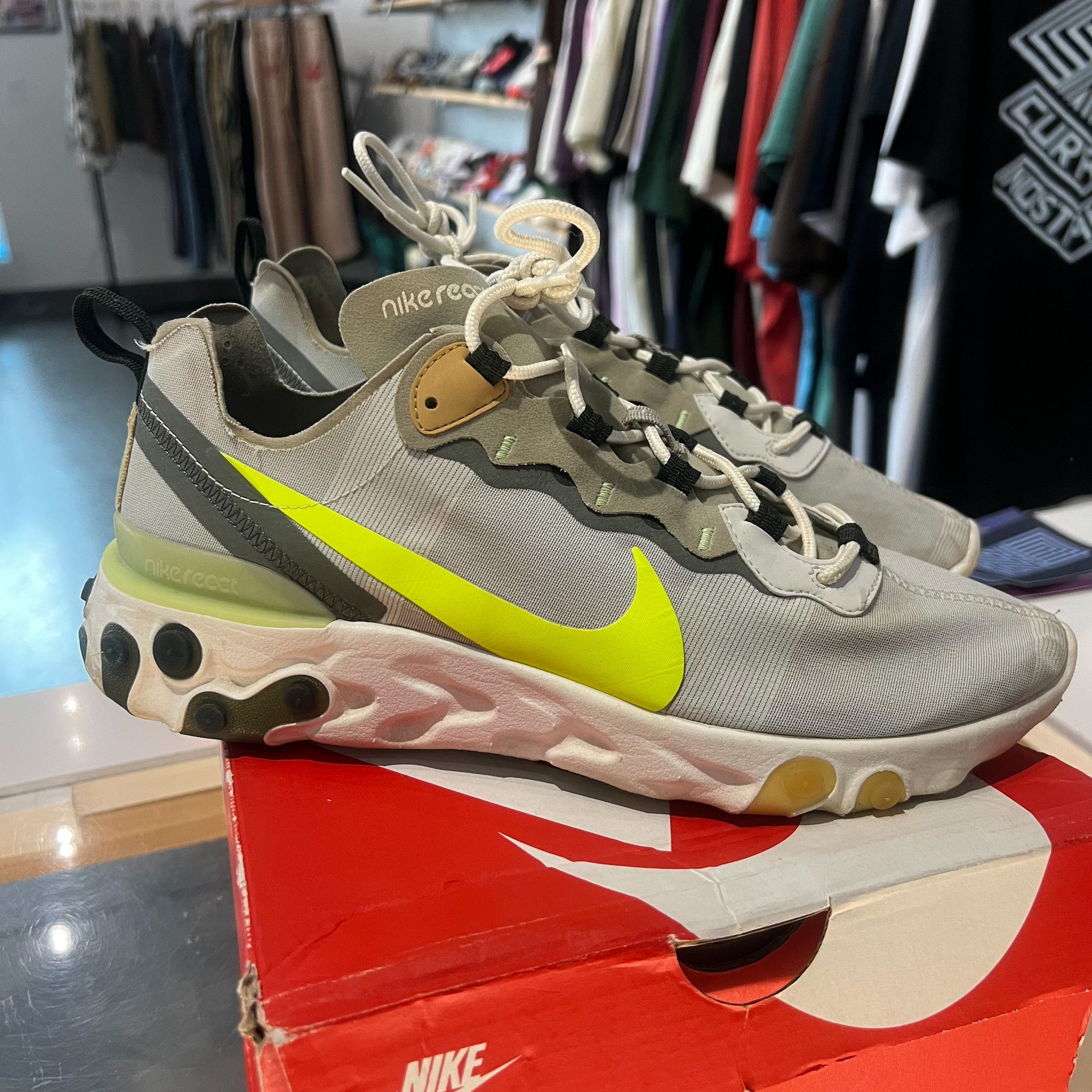 Nike Size 10.5 • Nike React Element 55 Spruce Volt Size US 10.5 / EU 43-44 - 1 Thumbnail