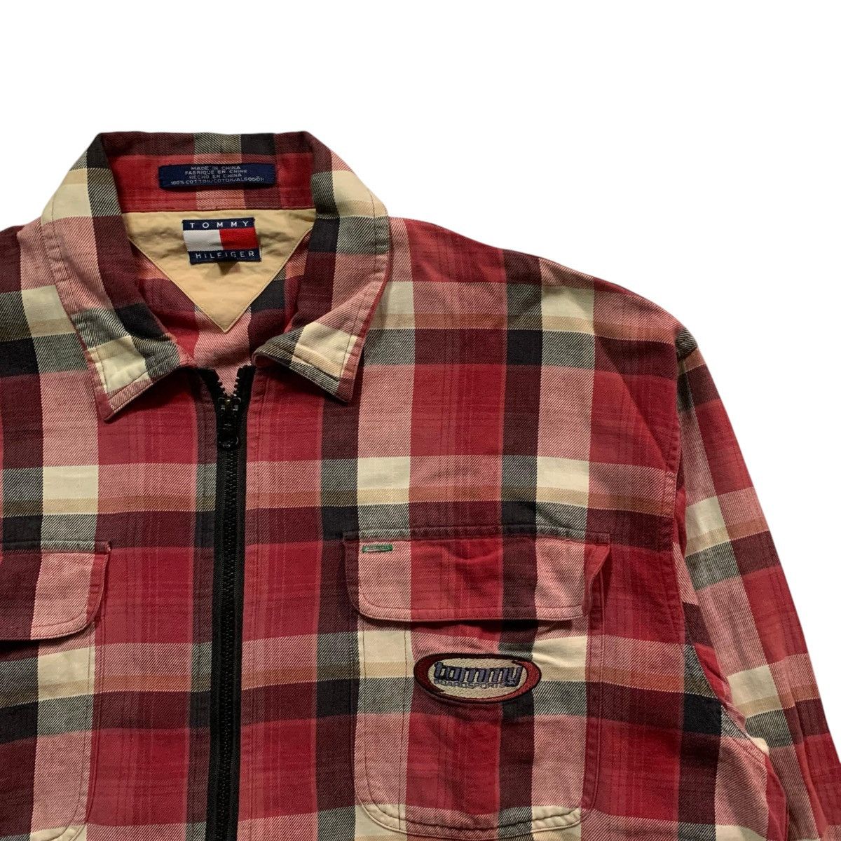 Tommy Hilfiger × Vintage Vintage Tommy Hilfiger Flanel Size US XL / EU 56 / 4 - 3 Thumbnail