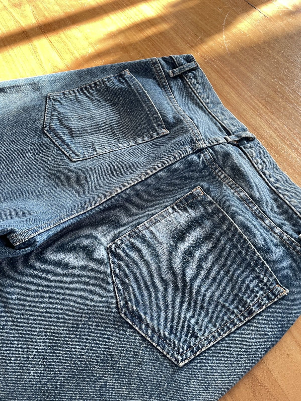 Japanese Brand × TANAKA Tanaka Blue Wide-Leg Selvedge Jeans Size US 30 / EU 46 - 11 Thumbnail