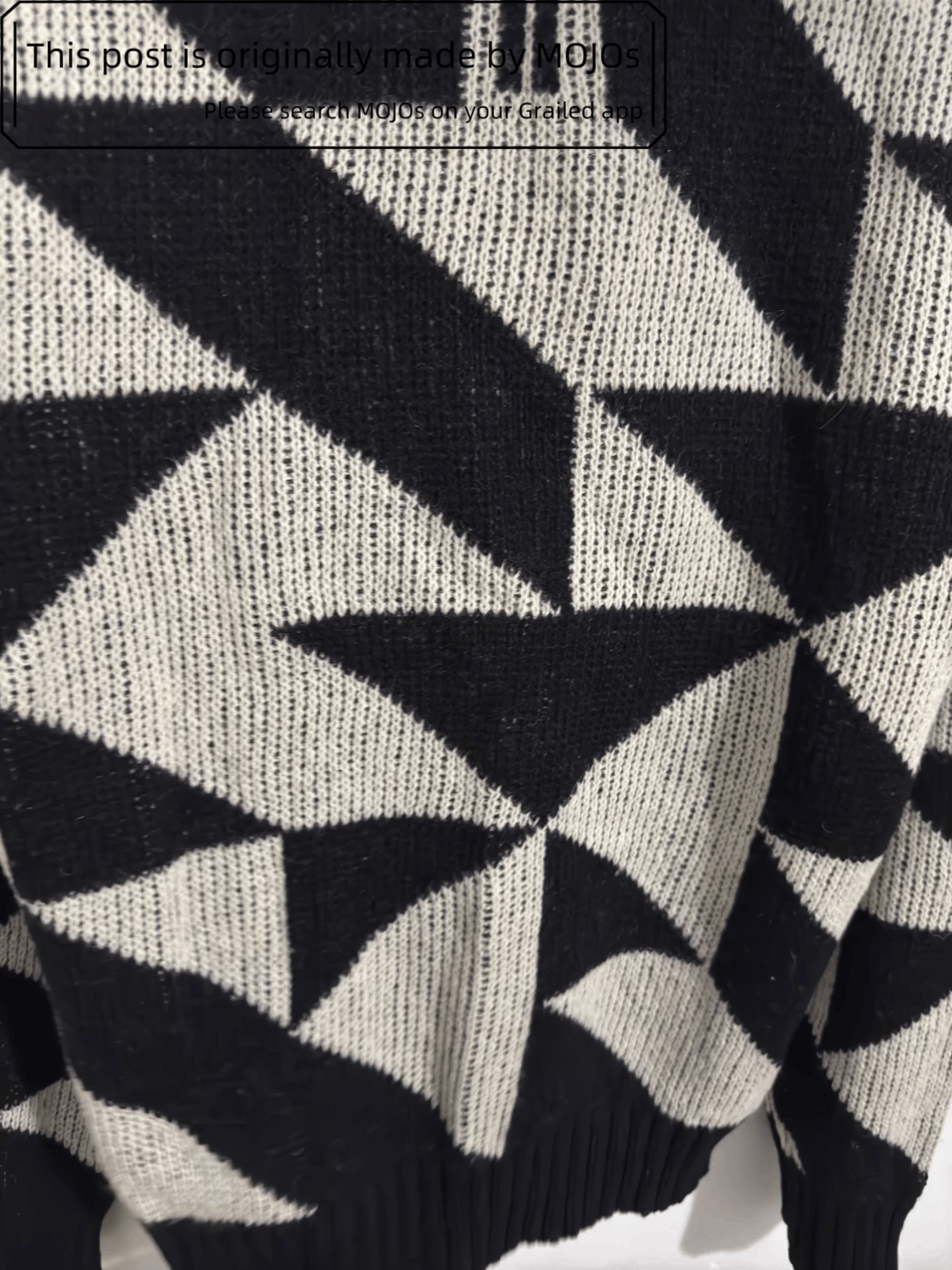 Saint Laurent Paris Sz M Saint Laurent Paris 15AW Triangle Knitwear mojos436 Size US M / EU 48-50 / 2 - 4 Thumbnail