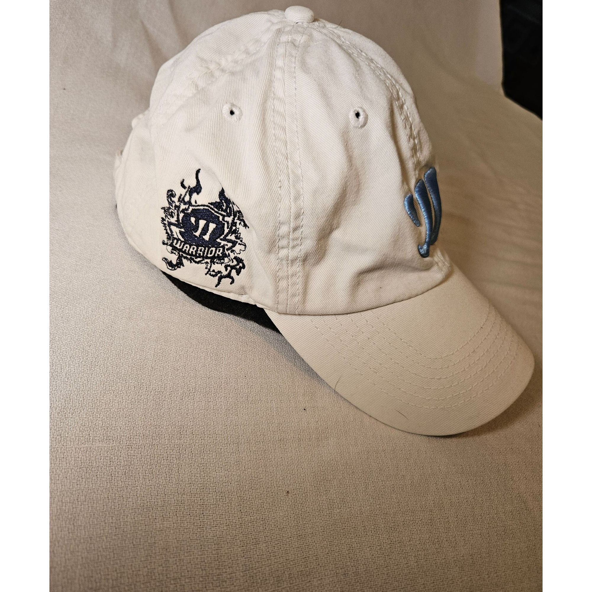 Warrior Warrior Lacrosse Hockey Strapback Hat Cap White Blue Size ONE SIZE - 2 Thumbnail