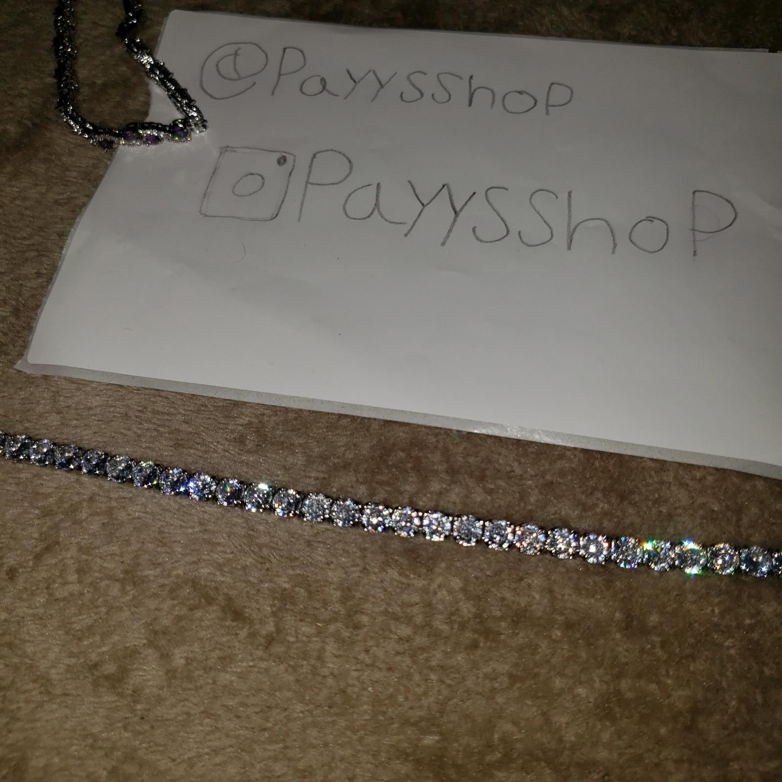 Other VVS Moissanite Tennis Bracelet Flawless 18 Cm Size ONE SIZE - 2 Thumbnail
