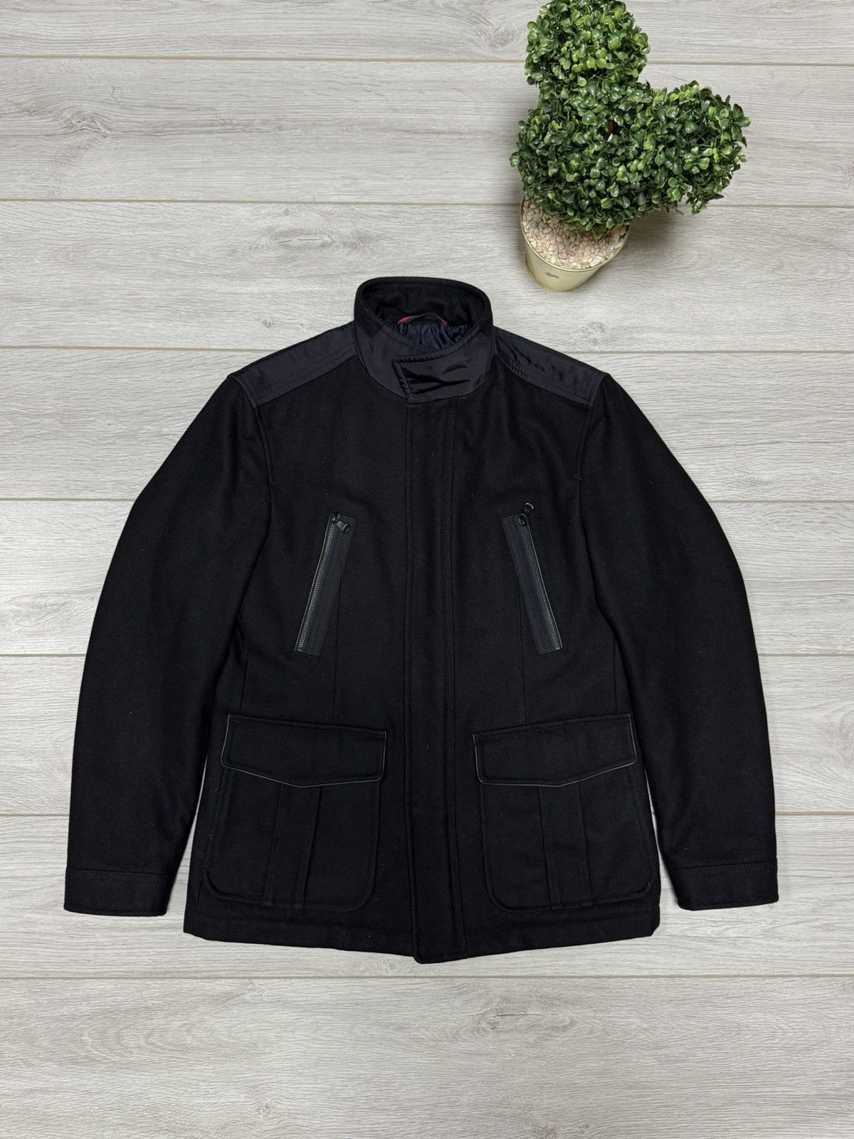 Hugo Boss Hugo Boss cashmere coat zip wool eb0 Size US L / EU 52-54 / 3 - 1 Thumbnail