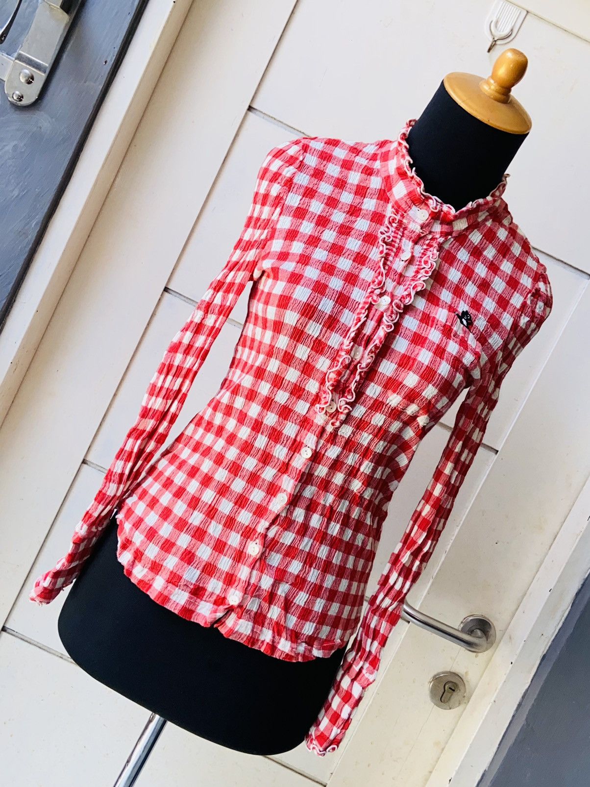Issey Miyake TSUMORI CHISATO Plaid Shirt Size XXS / US 00 / IT 34 - 3 Thumbnail