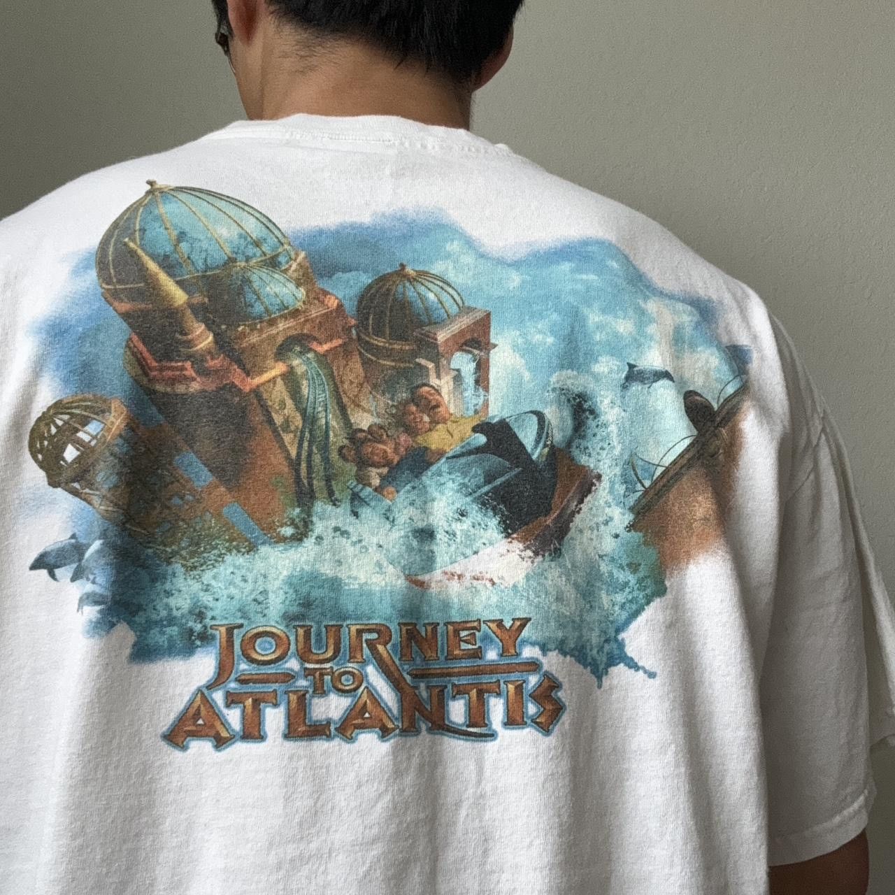 Vintage Vintage Journey to Atlantis 2000s Graphics White Tee Shirt Size US XL / EU 56 / 4 - 1 Thumbnail