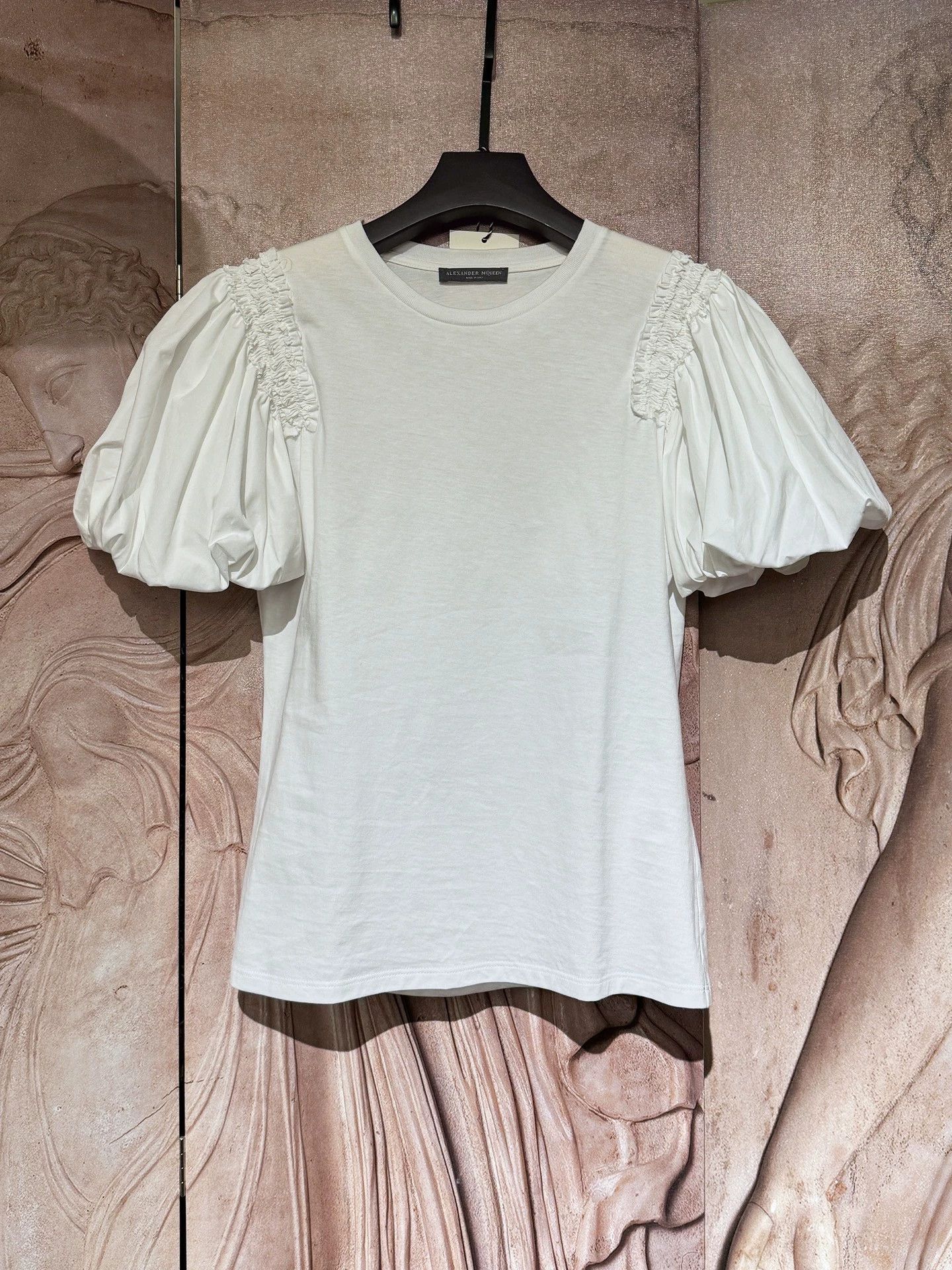 Alexander McQueen McQueen Puffed Bud Sleeve Waisted T-Shirt Vintage 38 Size XS / US 0-2 / IT 36-38 - 9 Thumbnail