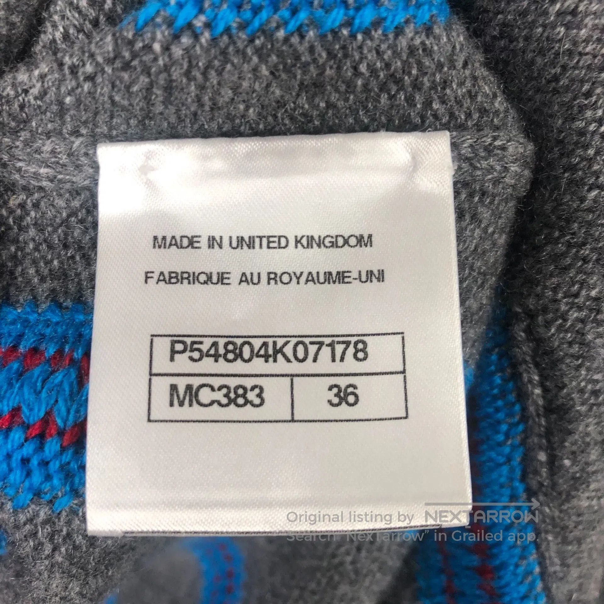 Chanel Chanel Gray and blue striped knitted cardigan size 36| Size XS / US 0-2 / IT 36-38 - 5 Thumbnail