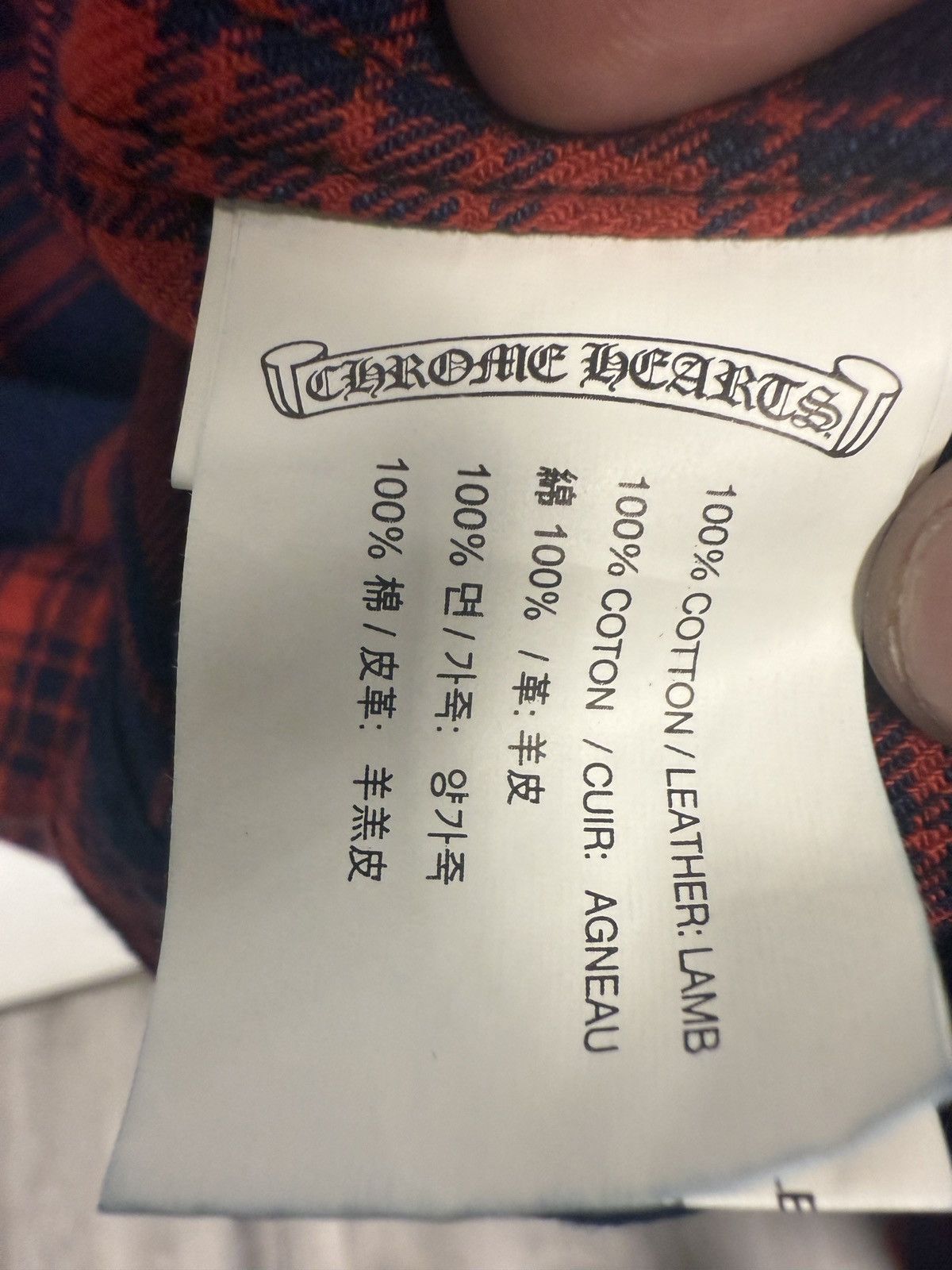 Chrome Hearts Chrome Hearts Flannel Button Up Size US XL / EU 56 / 4 - 8 Thumbnail