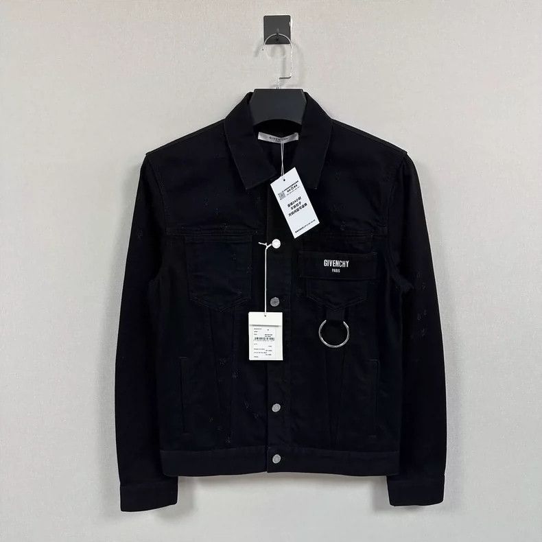 Givenchy Givenchy Distressed Element Denim Jacket - Size M Size US M / EU 48-50 / 2 - 1 Thumbnail