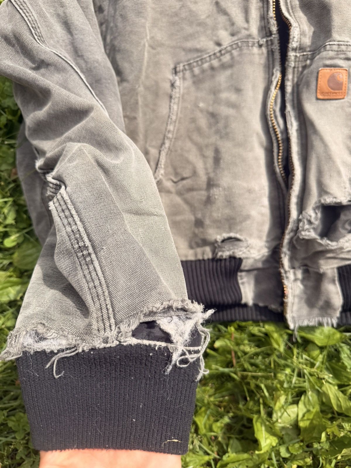 Carhartt VTG 90s Y2K Carhartt Coat Patch Distressed Thrashed Size XL Size US XL / EU 56 / 4 - 5 Thumbnail