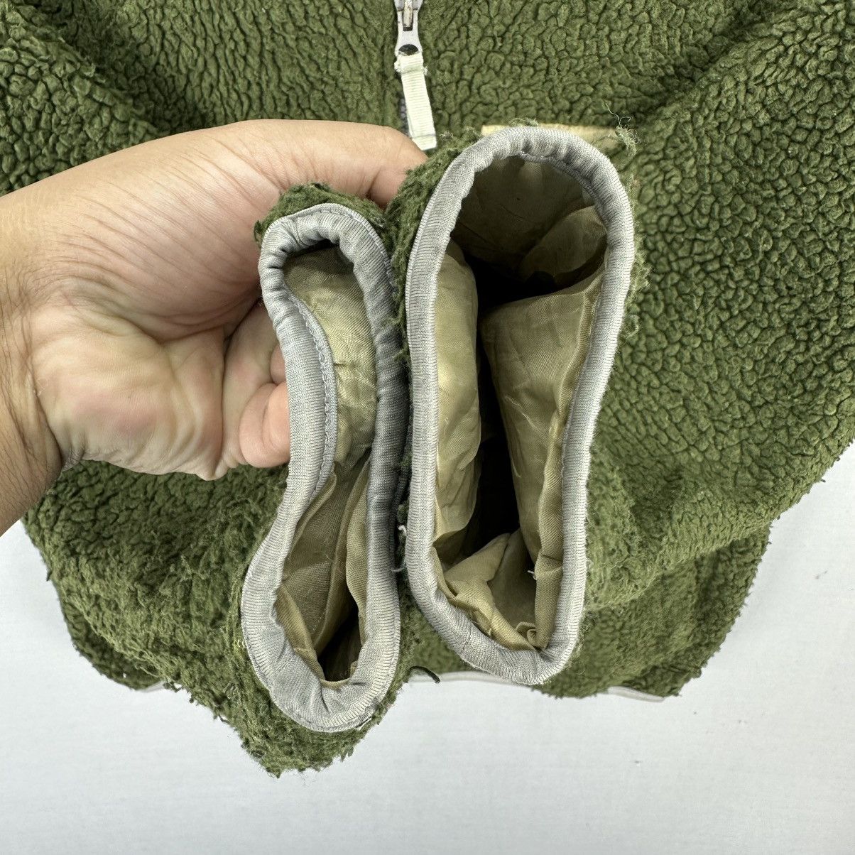 Vintage Vintage Green Sherpa Zipper Cardigan Jacket Size US S / EU 44-46 / 1 - 9 Thumbnail
