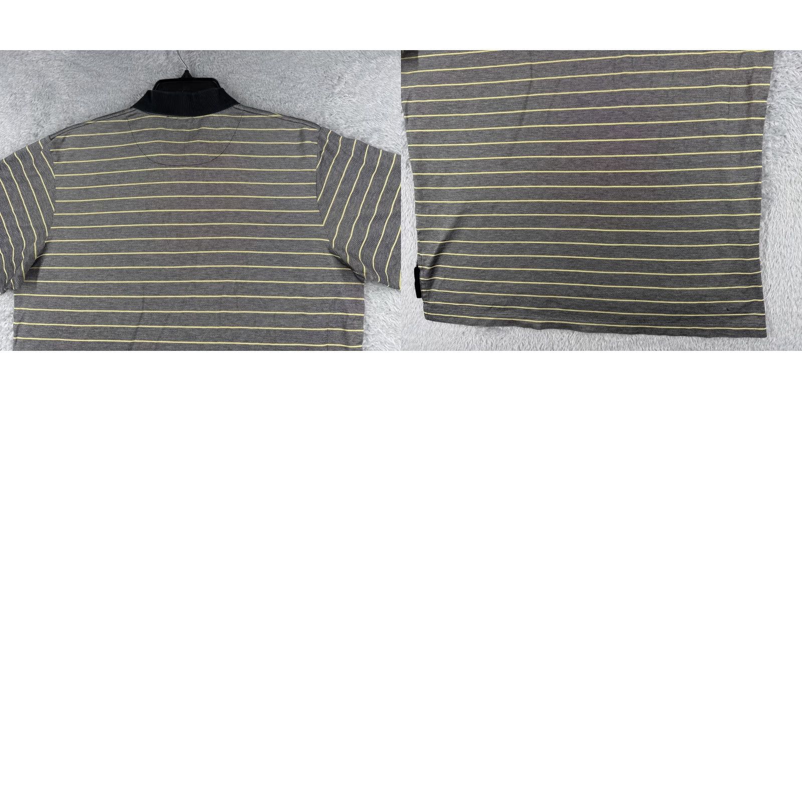 Ralph Lauren Ralph Lauren Polo Shirt Mens Large Gray Yellow Stripe Golf Polo 100% Cotton Shirt Mens Large Gray Yellow Stripe Golf Golfer 100% Cotton Size US L / EU 52-54 / 3 - 9 Thumbnail