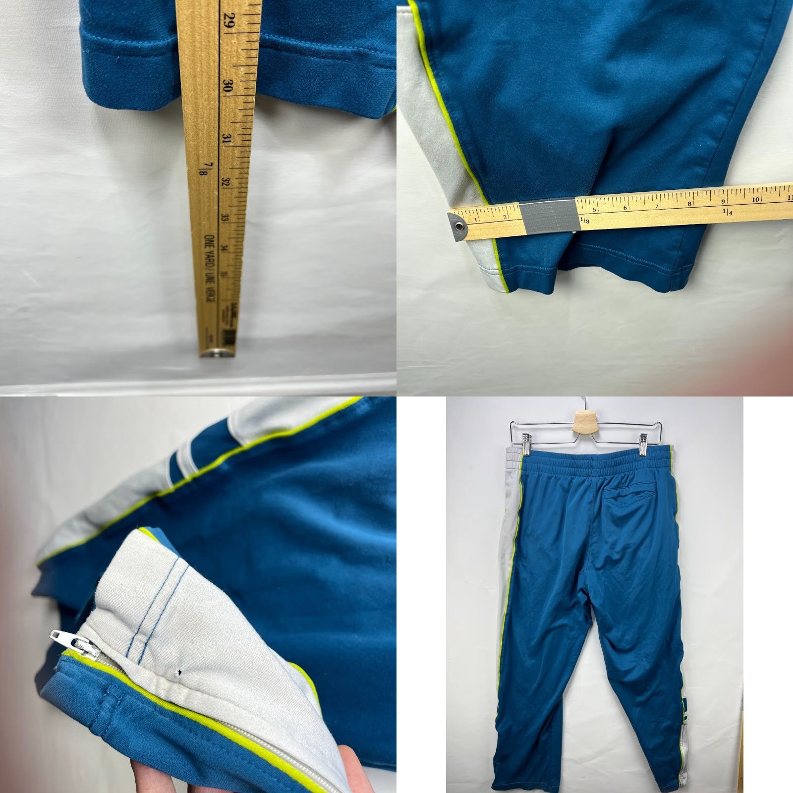Nike VINTAGE Nike Baggy Track Pants Men L Blue Track Pants Mens Size US 33 - 8 Thumbnail