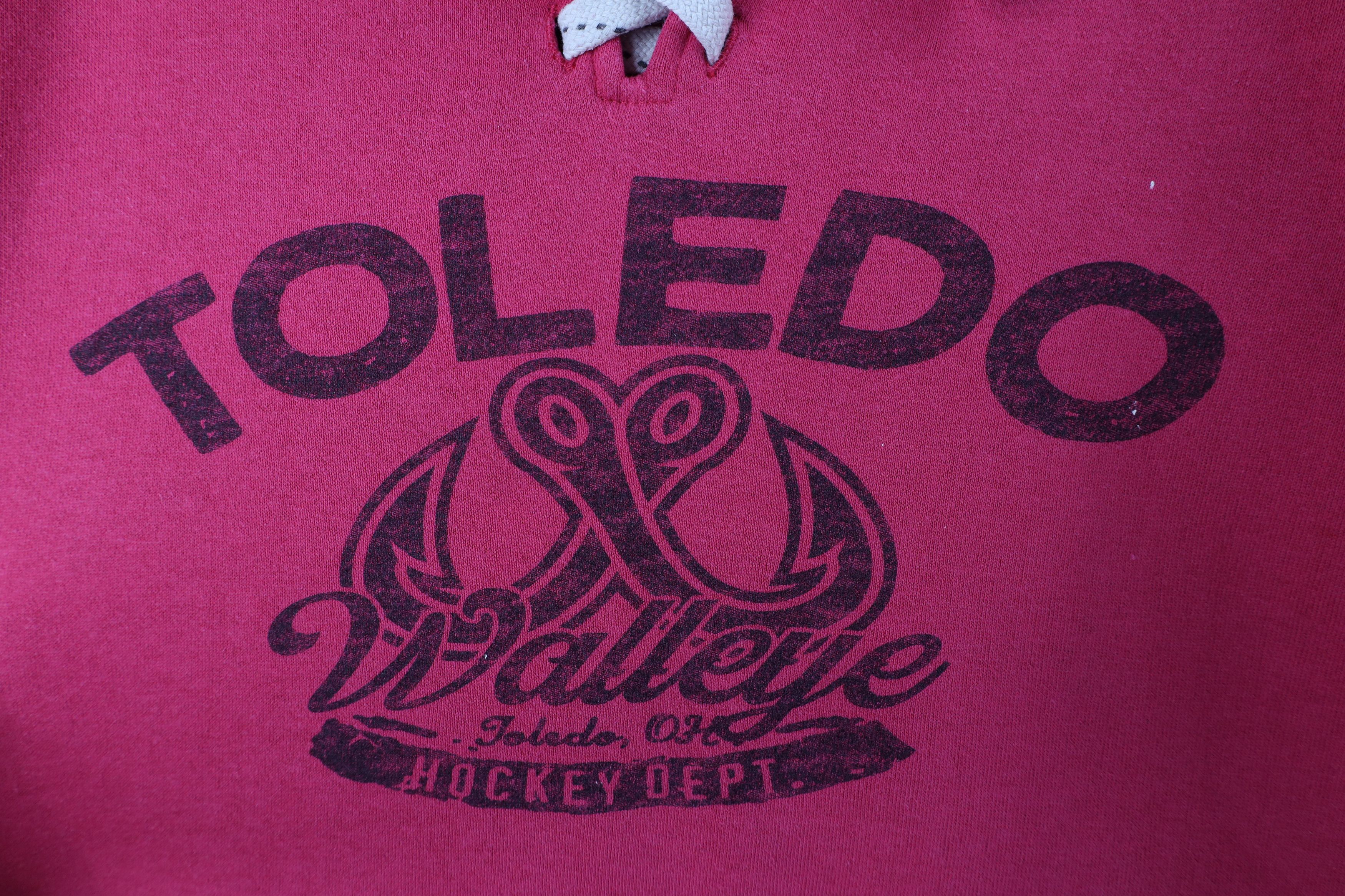Vintage Vintage Toledo Walleye Hockey Jersey Hoodie Sweatshirt Size L / US 10 / IT 46 - 9 Thumbnail