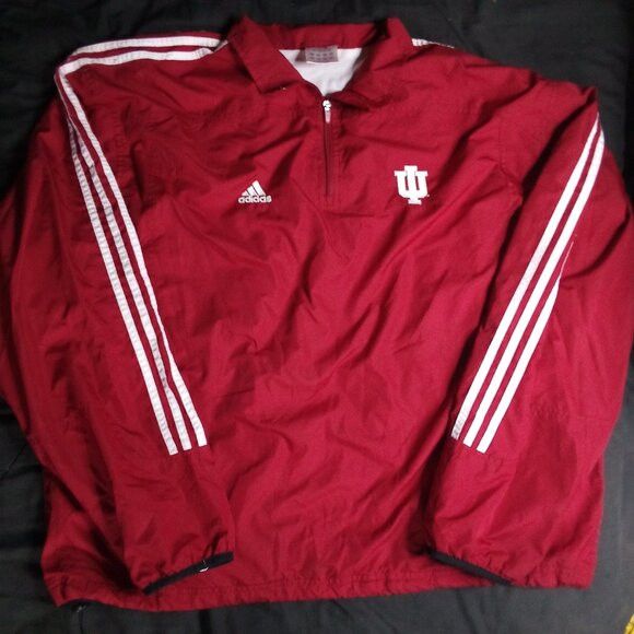 Adidas Vintage Adidas Indiana Hoosiers Windbreaker Jacket Size US XXL / EU 58 / 5 - 2 Thumbnail