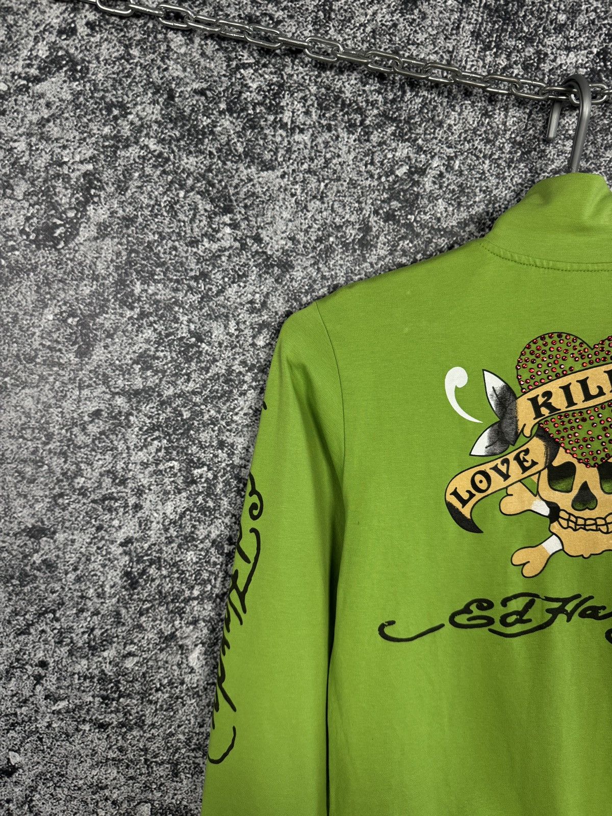 Ed Hardy Ed Hardy Zip Up Track Jacket Love Kills Slowly USA Size L Size L / US 10 / IT 46 - 13 Thumbnail