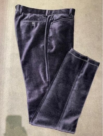 Tom Ford o1w1db10225 PLPW01 Velvet Pant in Purple Size US 34 / EU 50 - 1 Preview