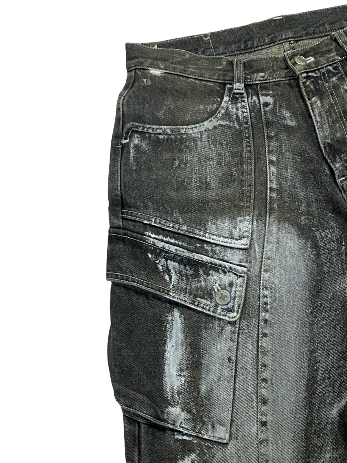 If Six Was Nine × Japanese Brand Berning Sho Flared Cargo Jeans Size US 30 / EU 46 - 13 Thumbnail