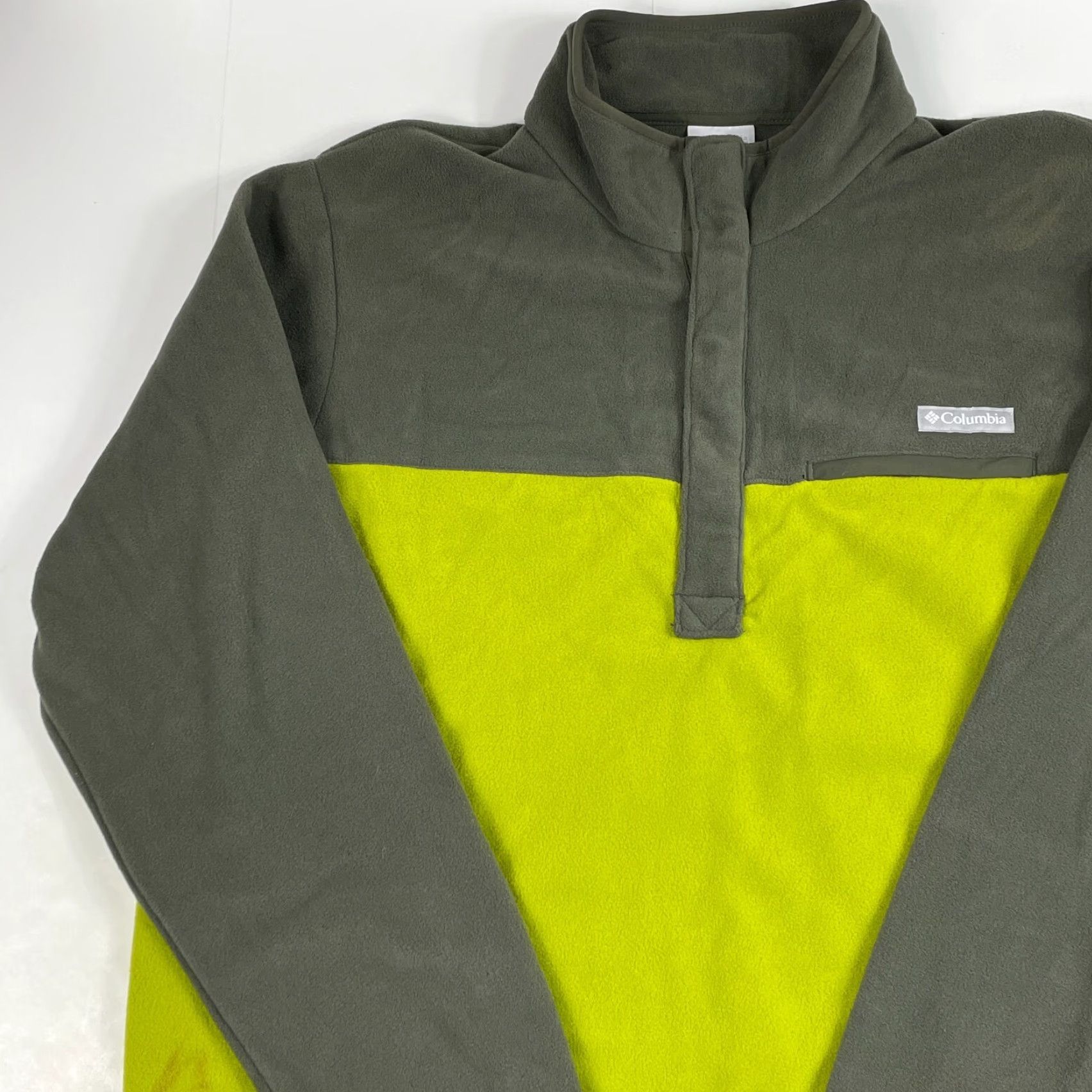 Vintage Columbia Sweater Men L Green 1/4 Snap Fleece Pullover Outdoor Hiking Skiing Casual Travel Workwear Long Sleeve Mock Neck Regular Fit Size US L / EU 52-54 / 3 - 2 Thumbnail