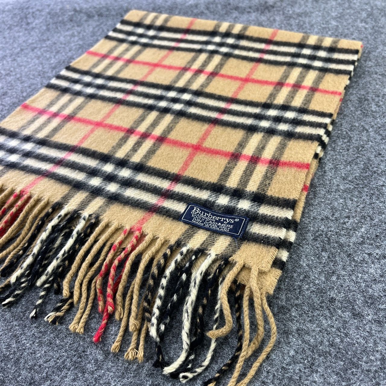 Burberry × Vintage Burberry Nova Check Scarf / Muffler / Neckwear - T107 Size ONE SIZE - 5 Thumbnail
