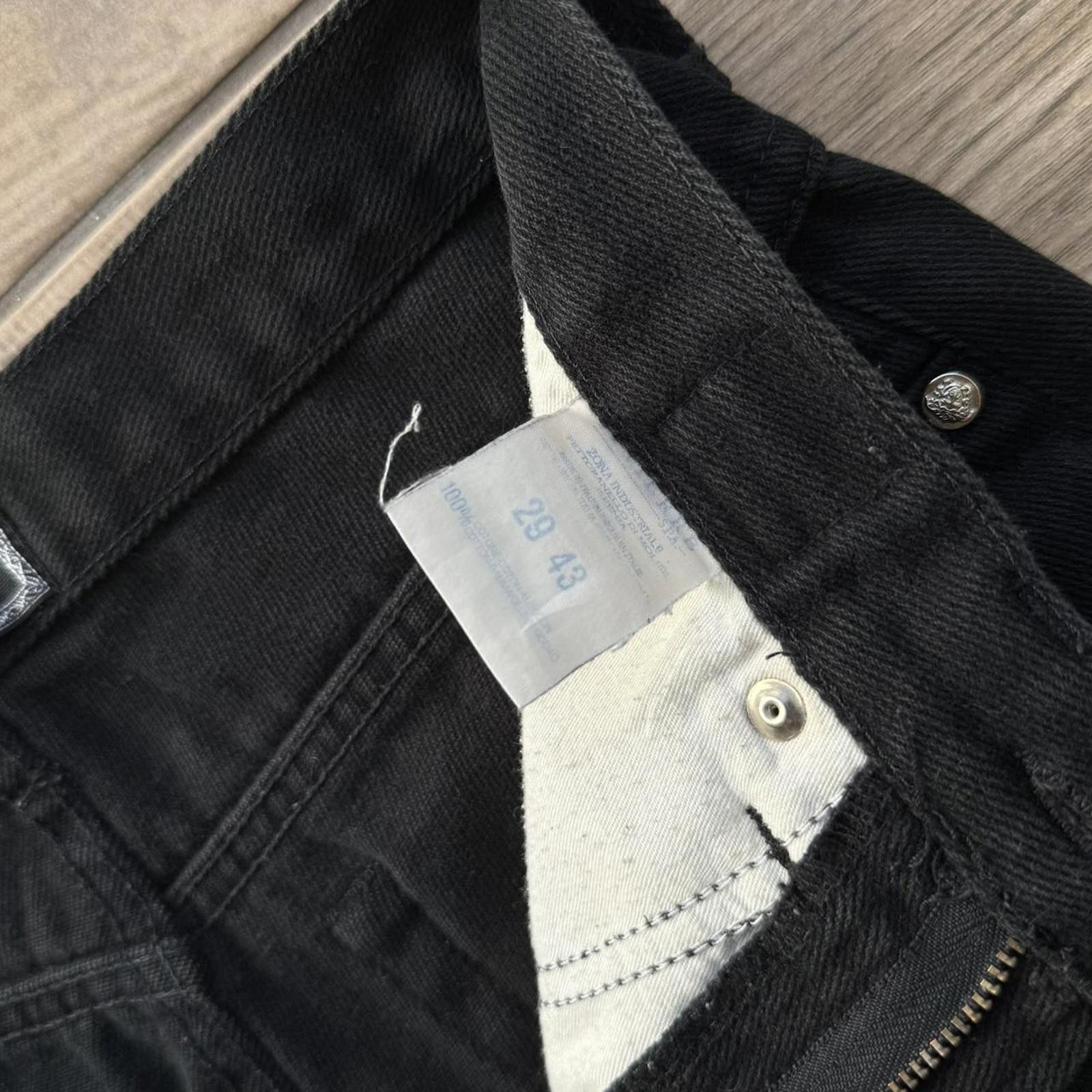 Versace Y2K Versace Black Denim Straight Baggy Jeans Size US 28 / EU 44 - 5 Thumbnail
