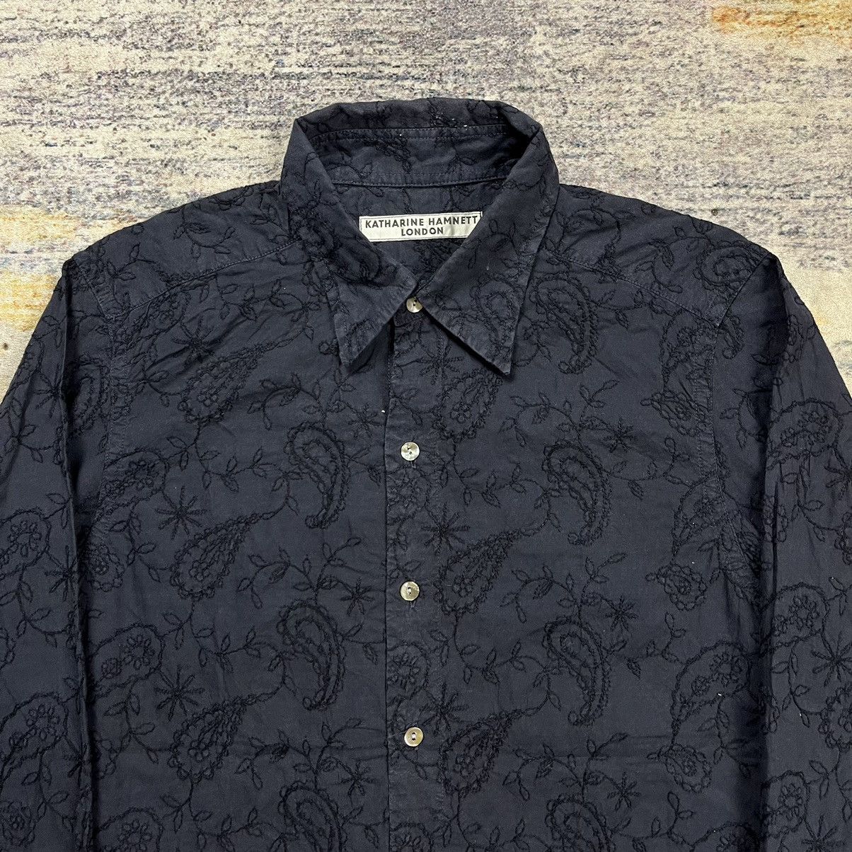 Katharine Hamnett London Archive Katharine Hamnett london embroidery paisley shirt Size US M / EU 48-50 / 2 - 3 Thumbnail