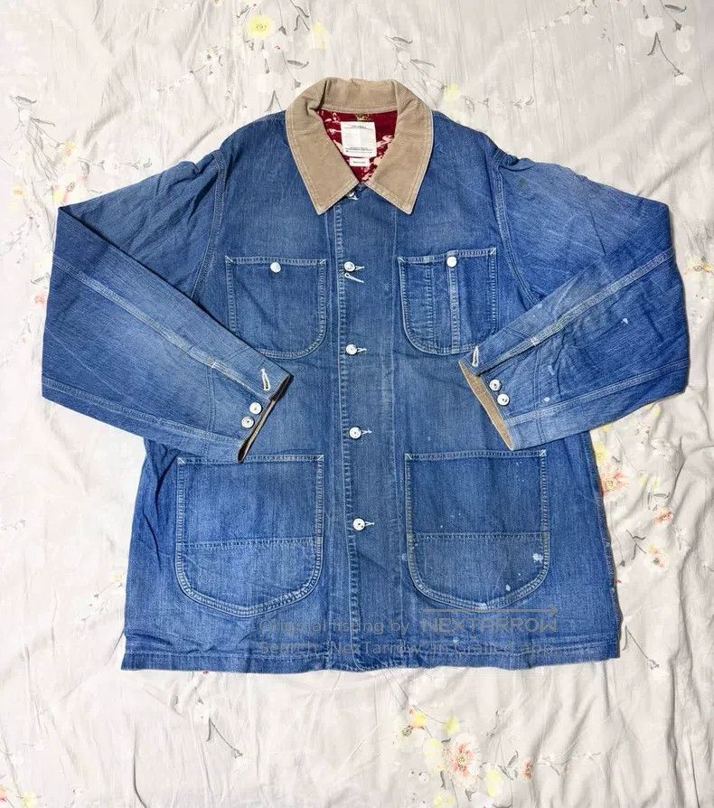 Visvim Visvim 20ss spot limited splash-ink four-pocket denim jack Size US M / EU 48-50 / 2 - 1 Thumbnail