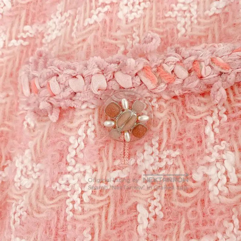 Chanel Chanel Pink Wool Boucle Women's Jacket . Size M / US 6-8 / IT 42-44 - 6 Thumbnail